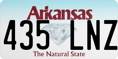 AR license plate 435LNZ