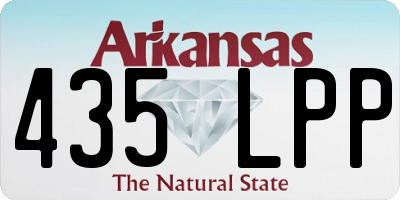 AR license plate 435LPP