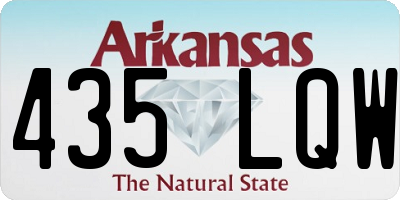 AR license plate 435LQW