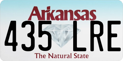 AR license plate 435LRE
