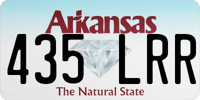 AR license plate 435LRR