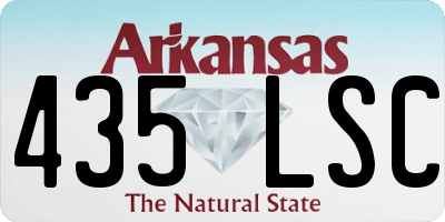 AR license plate 435LSC