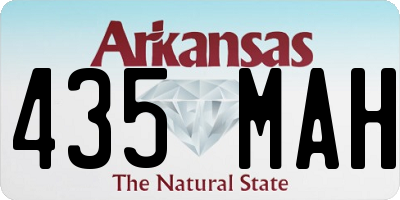 AR license plate 435MAH