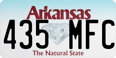 AR license plate 435MFC