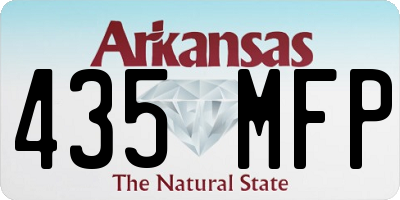 AR license plate 435MFP