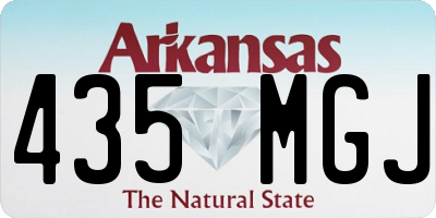 AR license plate 435MGJ