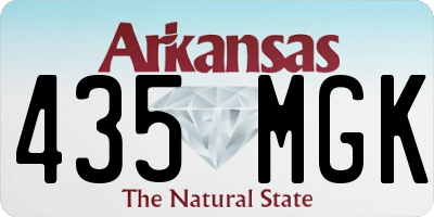 AR license plate 435MGK