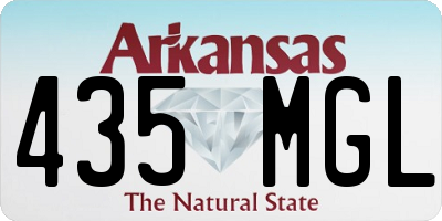 AR license plate 435MGL