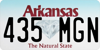 AR license plate 435MGN