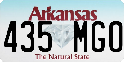 AR license plate 435MGO