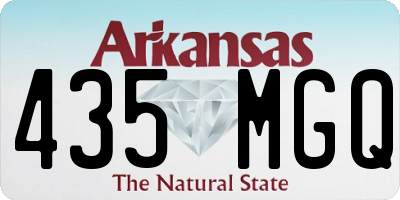AR license plate 435MGQ