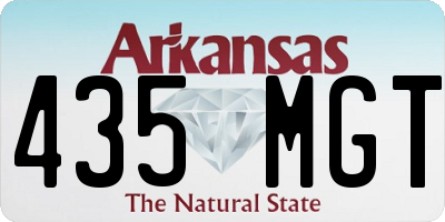 AR license plate 435MGT