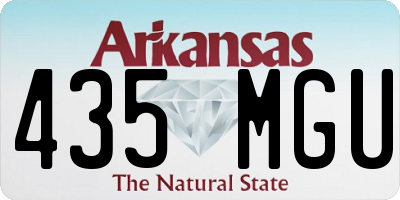 AR license plate 435MGU