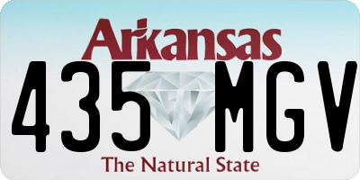AR license plate 435MGV