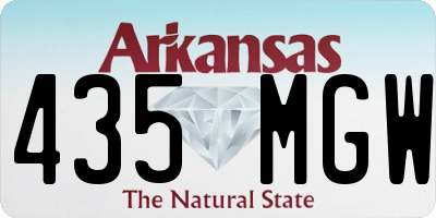 AR license plate 435MGW