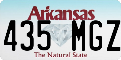 AR license plate 435MGZ