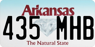 AR license plate 435MHB