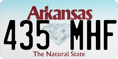 AR license plate 435MHF