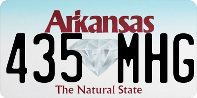 AR license plate 435MHG