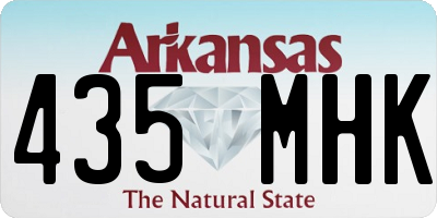AR license plate 435MHK