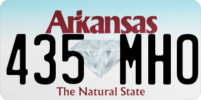 AR license plate 435MHO