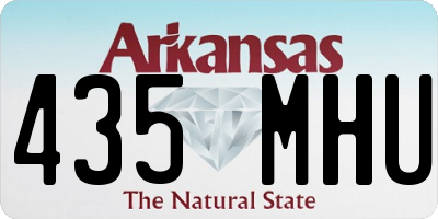 AR license plate 435MHU
