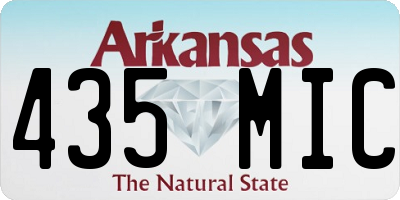 AR license plate 435MIC