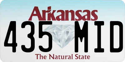 AR license plate 435MID