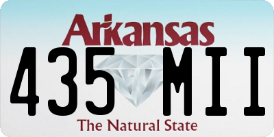 AR license plate 435MII