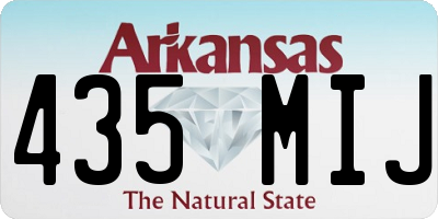 AR license plate 435MIJ