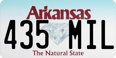 AR license plate 435MIL