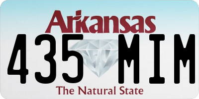 AR license plate 435MIM