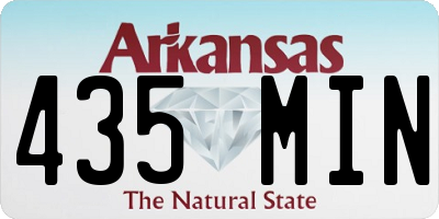 AR license plate 435MIN
