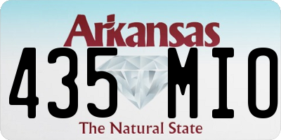 AR license plate 435MIO