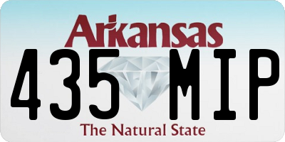 AR license plate 435MIP