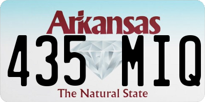 AR license plate 435MIQ