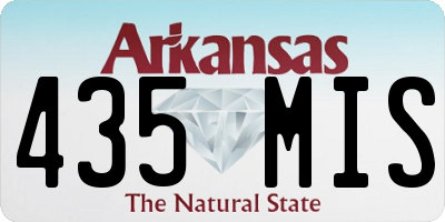 AR license plate 435MIS