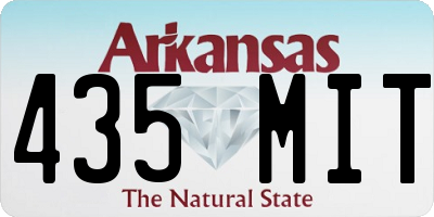 AR license plate 435MIT
