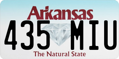 AR license plate 435MIU