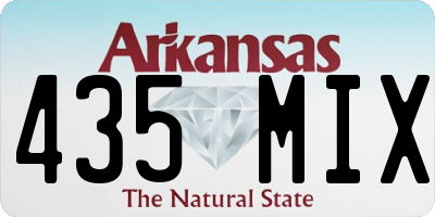 AR license plate 435MIX