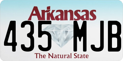 AR license plate 435MJB