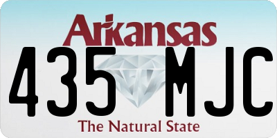 AR license plate 435MJC