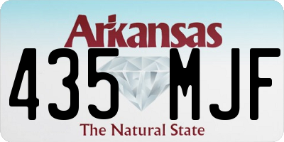 AR license plate 435MJF