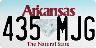AR license plate 435MJG