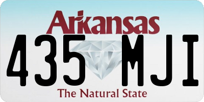 AR license plate 435MJI