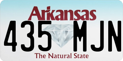 AR license plate 435MJN