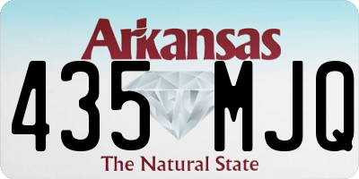 AR license plate 435MJQ