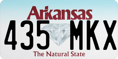 AR license plate 435MKX