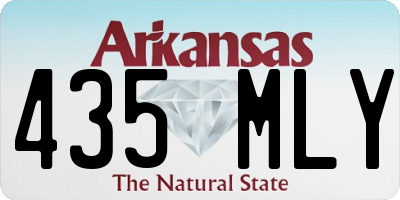 AR license plate 435MLY