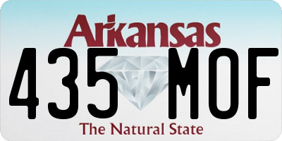 AR license plate 435MOF